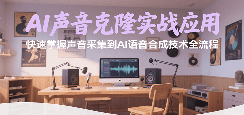 AI声音克隆实战应用，快速掌握声音采集到AI语音合成技术全流程-人人创业优云网，国内各种创业项目下载网站