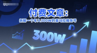 付费文章：拆解一个年入300W的喜马拉雅账号-人人创业优云网，国内各种创业项目下载网站