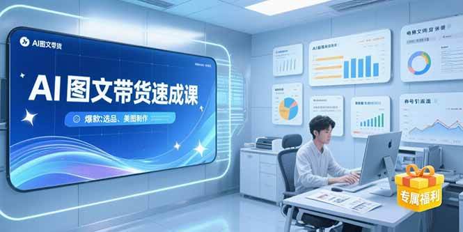 （15416期）AI图文带货速成课，养号引流秘籍，爆款选品策略，美图制作全流程-人人创业优云网，国内各种创业项目下载网站