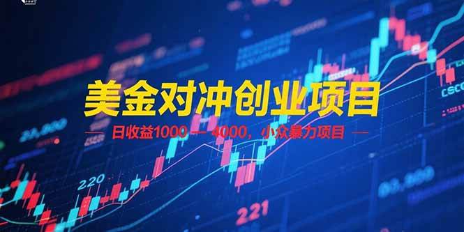 （15187期）美金对冲创业项目，日收益 1000 – 4000，小众暴力项目-人人创业优云网，国内各种创业项目下载网站