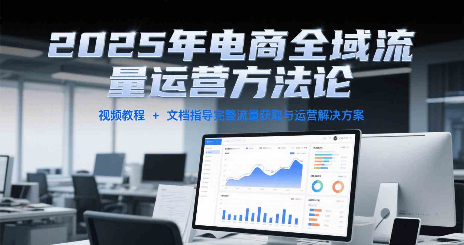 2025年电商全域流量运营方法论，视频教程+文档指导完整流量获取与运营解决方案-人人创业优云网，国内各种创业项目下载网站