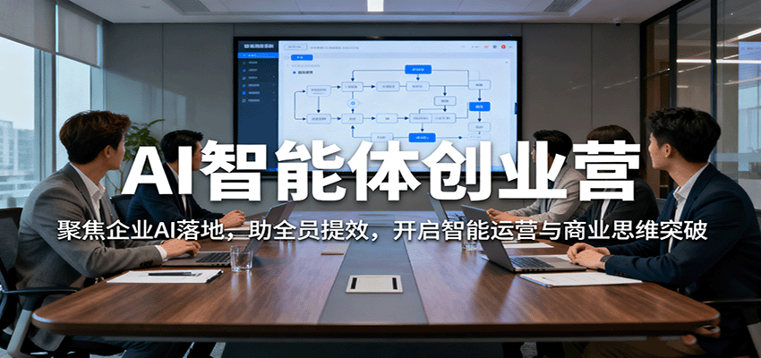 AI智能体创业营：聚焦企业AI落地，助全员提效，开启智能运营与商业思维突破-人人创业优云网，国内各种创业项目下载网站