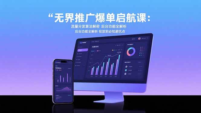 （15567期）无界推广爆单启航课：流量分发算法解密 后台功能全解析 投放前必知避坑点-人人创业优云网，国内各种创业项目下载网站