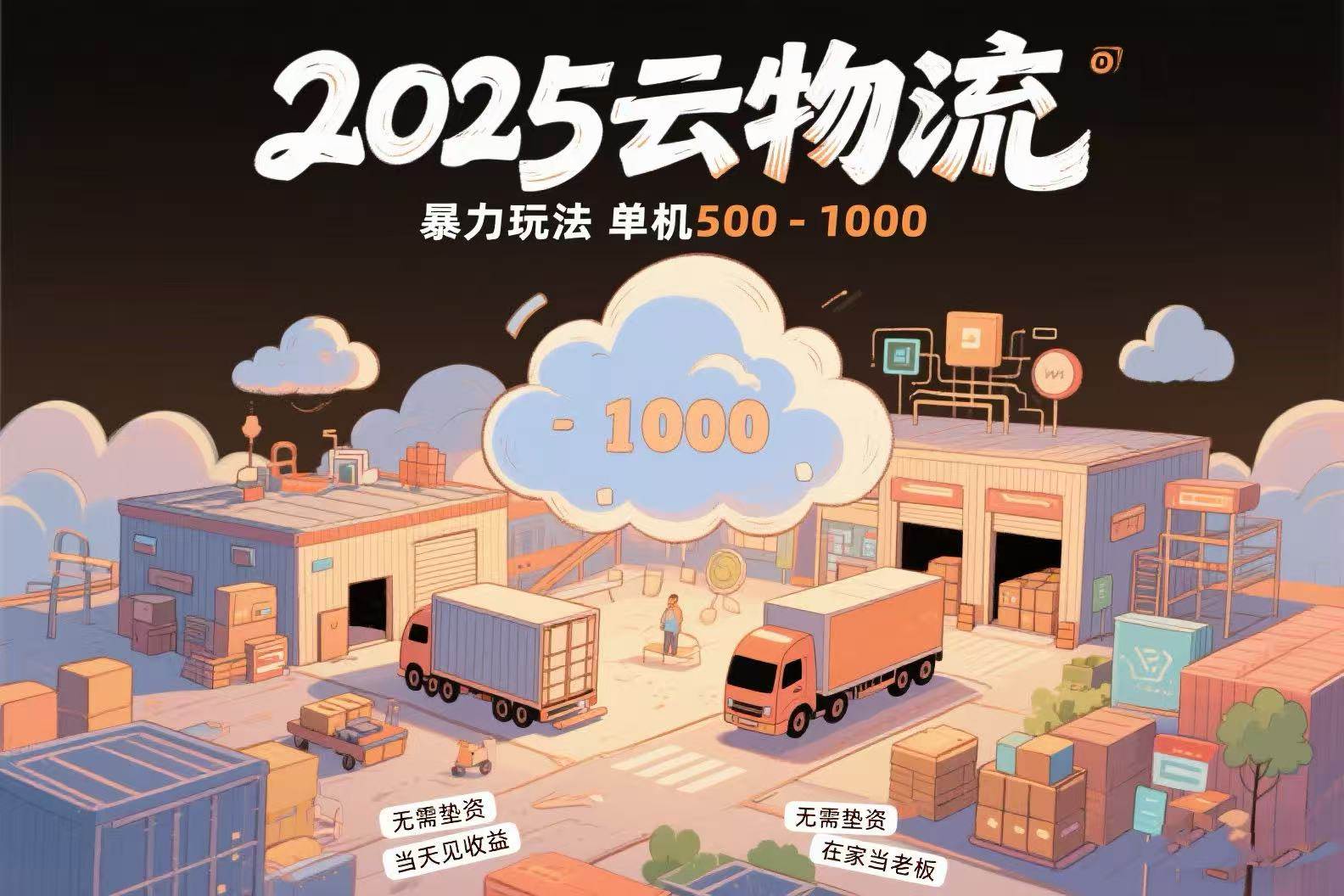 （15353期）云物流赚差价，项目纯利润500~1000，无需垫资，当天到账。不需要有车，…-人人创业优云网，国内各种创业项目下载网站