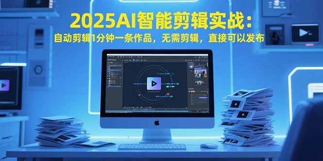 （15504期）2025AI智能剪辑实战：自动剪辑1分钟一条作品，无需剪辑，直接可以发布-人人创业优云网，国内各种创业项目下载网站