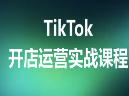 TikTok开店运营实战课程，TK跨境电商实操全流程-人人创业优云网，国内各种创业项目下载网站