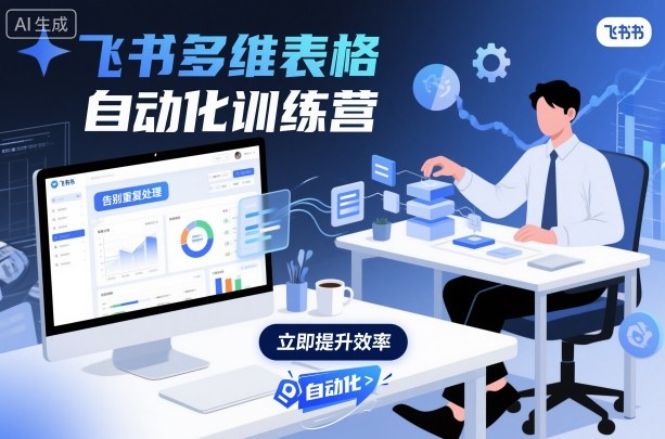 飞书多维表格自动化训练营,手把手教你告别重复处理,用多维表格开启高效办公新模式-人人创业优云网,国内各种创业项目下载网站