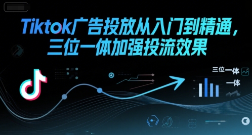 Tiktok广告投放从入门到精通，三位一体加强投流效果-人人创业优云网，国内各种创业项目下载网站