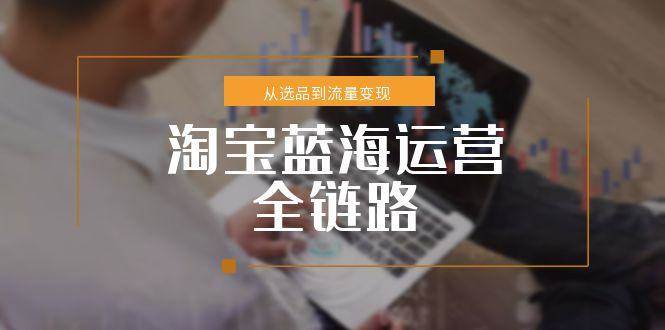 （15160期）淘宝蓝海运营全链路，从选品到流量变现，小类目突围完整方案-人人创业优云网，国内各种创业项目下载网站
