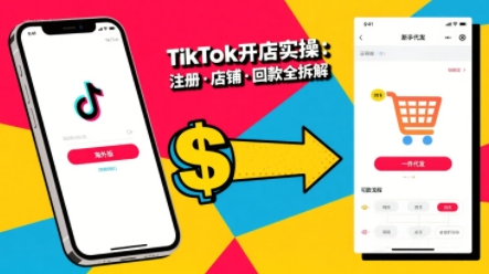 TikTok从开店到投流的进阶课，从基础实操到高阶技巧一网打尽-人人创业优云网，国内各种创业项目下载网站