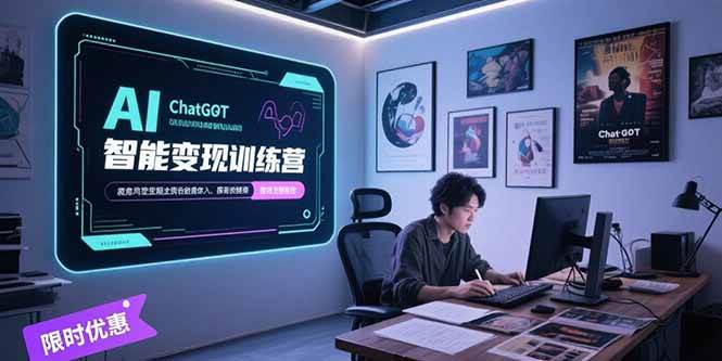 （15389期）AI智能变现训练营，ChatGPT写作变现，电影解说制作，图文带货方法论-人人创业优云网，国内各种创业项目下载网站