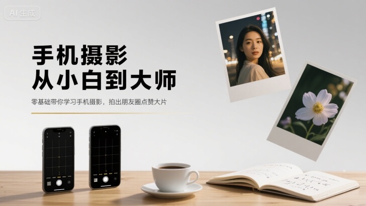手机摄影从小白到大师，零基础带你学习手机摄影，拍出朋友圈点赞大片-人人创业优云网，国内各种创业项目下载网站