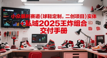 小众暴利赛道(球鞋定制，二创项目)实体+私域2025王炸组合 交付手册-人人创业优云网，国内各种创业项目下载网站