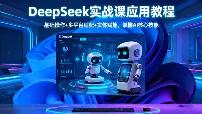 （16391期）DeepSeek实战课应用教程、基础操作+多平台适配+实体赋能，掌握AI核心技能-人人创业优云网，国内各种创业项目下载网站