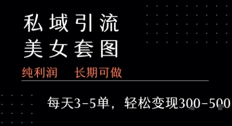 私域卖套图每天3-5单 每单利润99-2张+-人人创业优云网，国内各种创业项目下载网站