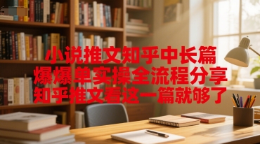 小说推文知乎中长篇爆单实操全流程分享，知乎推文看这一篇就够了-人人创业优云网，国内各种创业项目下载网站