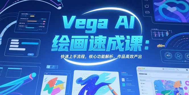 （15470期）Vega AI绘画速成课：快速上手流程，核心功能解析，作品高效产出-人人创业优云网，国内各种创业项目下载网站