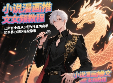 小说漫画推文女频教程，让所有小白从0成为行业内高手，简单暴力兼职轻松挣米-人人创业优云网，国内各种创业项目下载网站