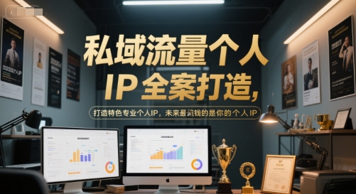 私域流量个人IP全案打造，打造特色专业个人IP，未来最值钱的是你的个人IP-人人创业优云网，国内各种创业项目下载网站