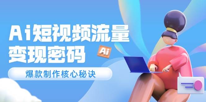 Ai短视频流量密码，爆款制作核心秘诀，120万案例深度解析-人人创业优云网，国内各种创业项目下载网站