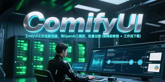 ComfyUI工作流新突破，用OpenAI三模型，批量出图(保姆级教程+工作流下载)-人人创业优云网，国内各种创业项目下载网站
