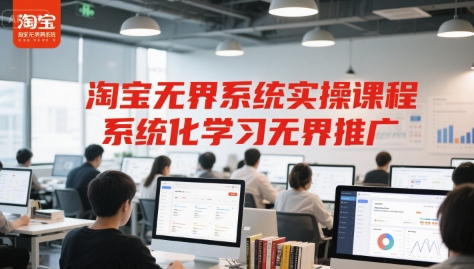 淘宝无界系统实操课程，系统化学习无界推广-人人创业优云网，国内各种创业项目下载网站