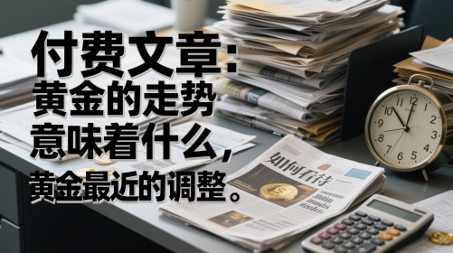 付费文章：黄金的走势意味着什么，如何看待黄金最近的调整-人人创业优云网，国内各种创业项目下载网站