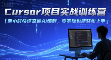 Cursor项目实战训练营，两小时快速掌握AI编程，零基础也能轻松上手-人人创业优云网，国内各种创业项目下载网站