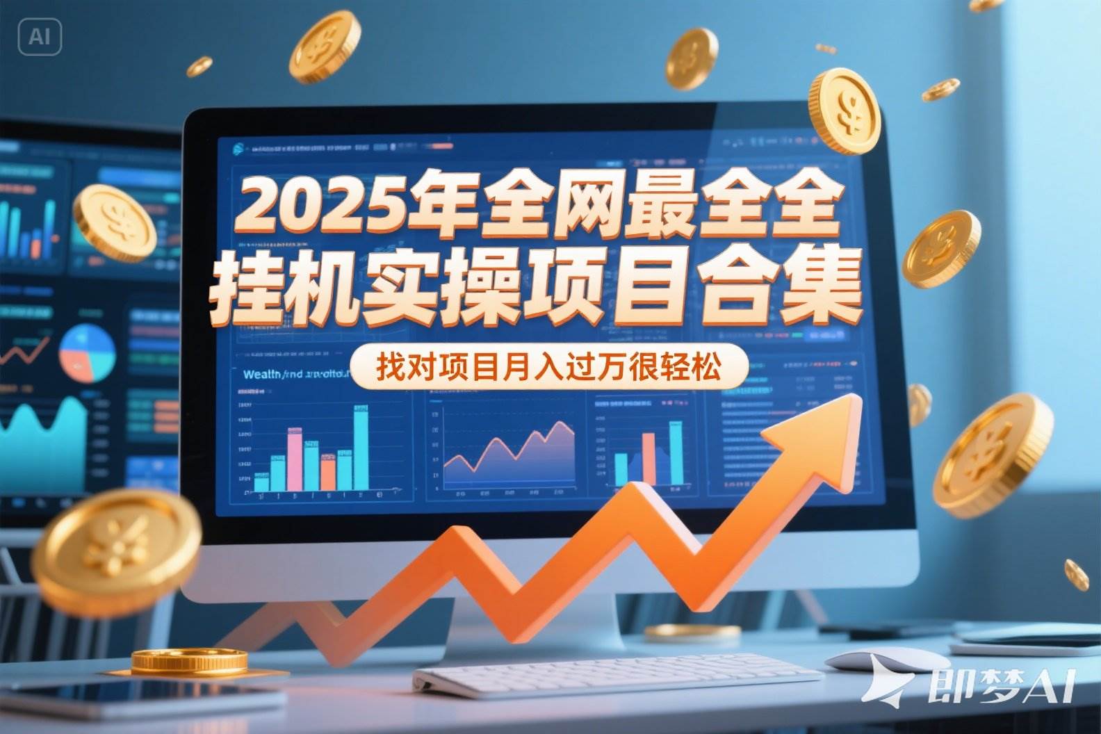 （15303期）2025年挂机实操项目实操演练，挂机类型，AI直播类型，轻资产创业类型…-人人创业优云网，国内各种创业项目下载网站