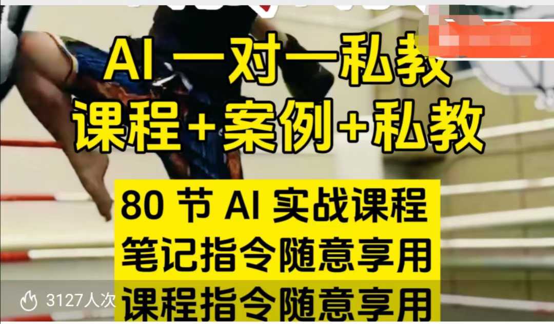 AI指令实战课，课程+案例，80节AI实战课程，笔记指令随意享用，课程指令随意享用（更新7月）-人人创业优云网，国内各种创业项目下载网站