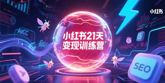 （15328期）小红书21天变现训练营，AIGC工具高效应用，SEO优化核心技巧-人人创业优云网，国内各种创业项目下载网站