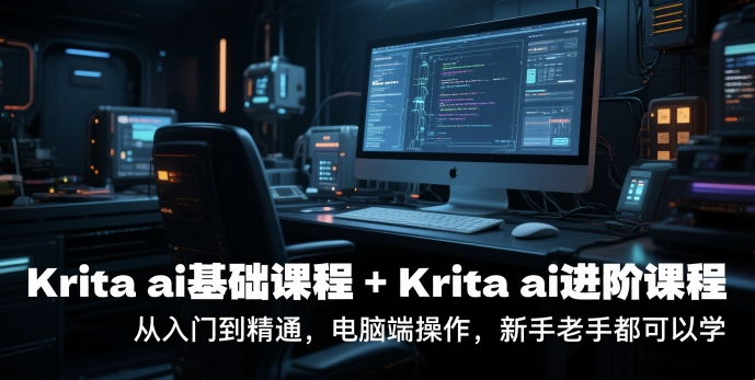 krita ai基础课程+Krita ai进阶课程，从入门到精通，电脑端操作，新手老手都可以学-人人创业优云网，国内各种创业项目下载网站