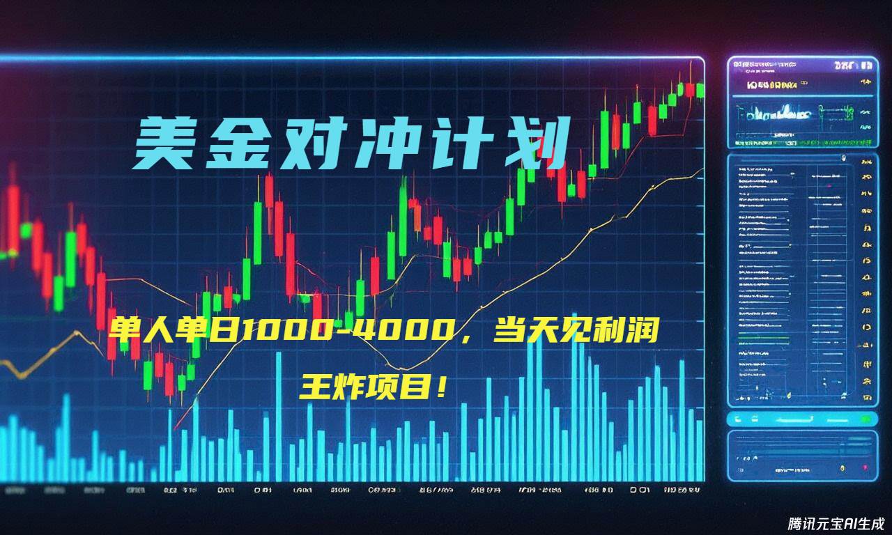 （15333期）2025年最暴力项目“美金先登计划”最新最强对冲战法，每日实际收益1K-4K-人人创业优云网，国内各种创业项目下载网站