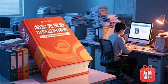 （15317期）淘宝无货源电商进阶指南，包含新人课、进阶课，配套资料，蓝海选品等-人人创业优云网，国内各种创业项目下载网站