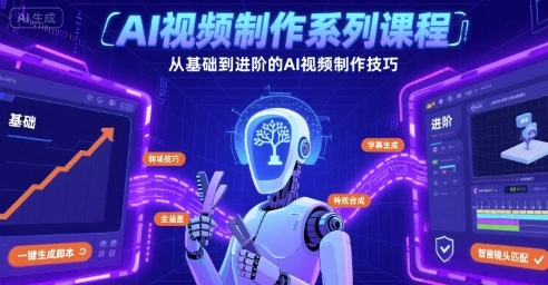 AI视频制作系列课程，从基础到进阶的AI视频制作技巧全涵盖-人人创业优云网，国内各种创业项目下载网站
