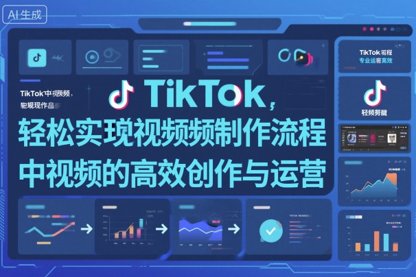 TikTok中视频制做流程，轻松实现Tk中视频的高效创作与运营-人人创业优云网，国内各种创业项目下载网站