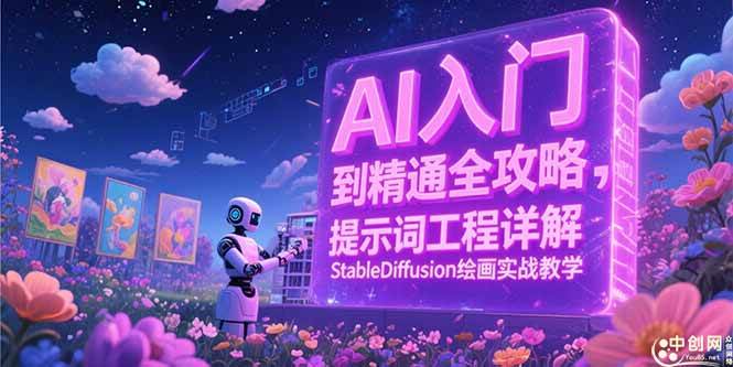 （15181期）AI入门到精通全攻略，提示词工程详解，StableDiffusion绘画实战教学-人人创业优云网，国内各种创业项目下载网站