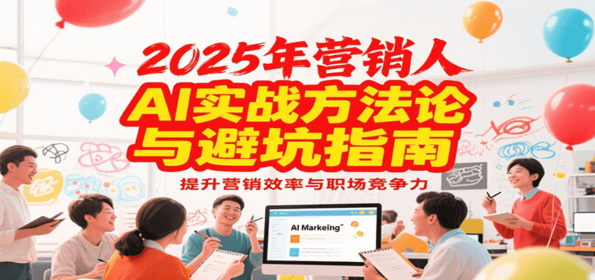 2025年营销实战方法论与避坑指南，利用AI提升营销效率与职场竞争力-人人创业优云网，国内各种创业项目下载网站